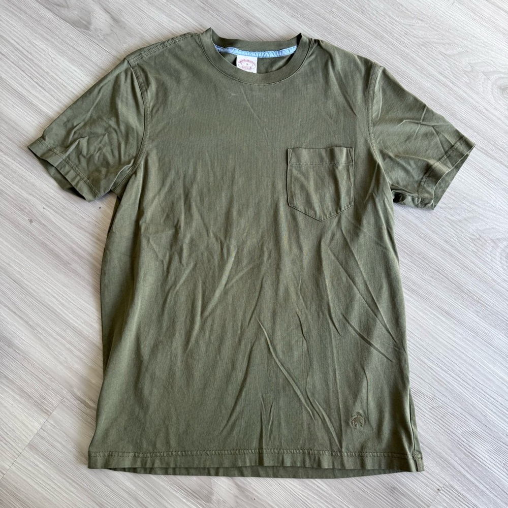Brooks Brothers Olive Short Sleeve Tee